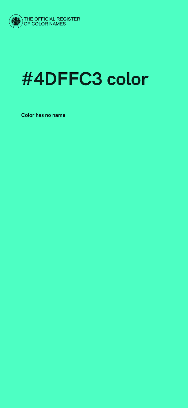 #4DFFC3 color image