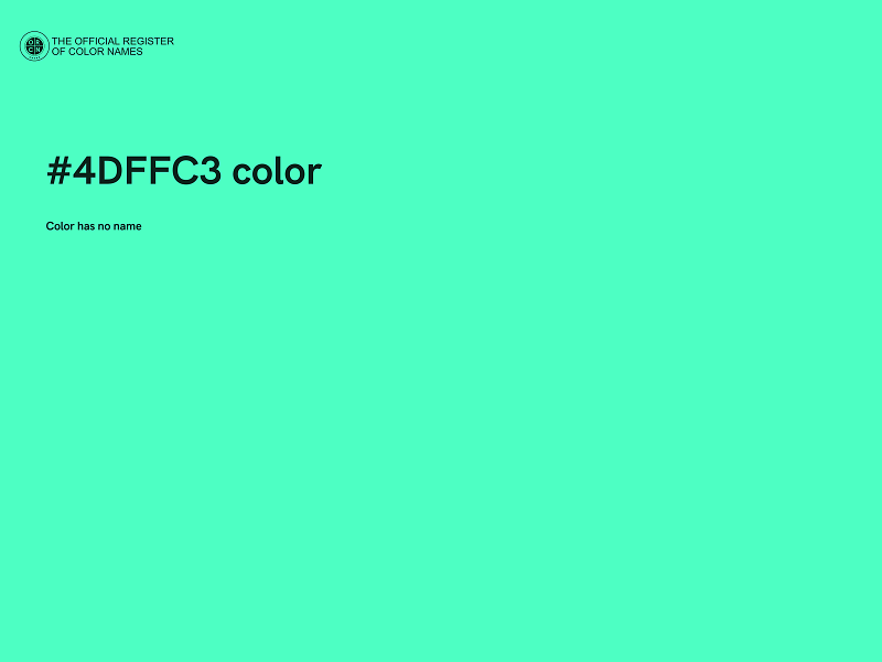 #4DFFC3 color image