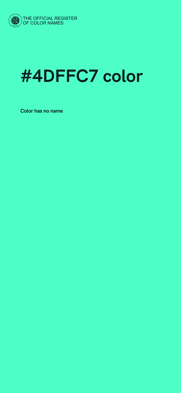 #4DFFC7 color image
