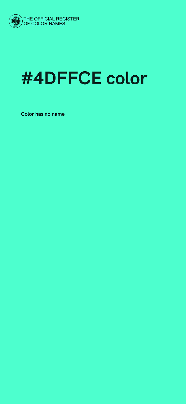 #4DFFCE color image