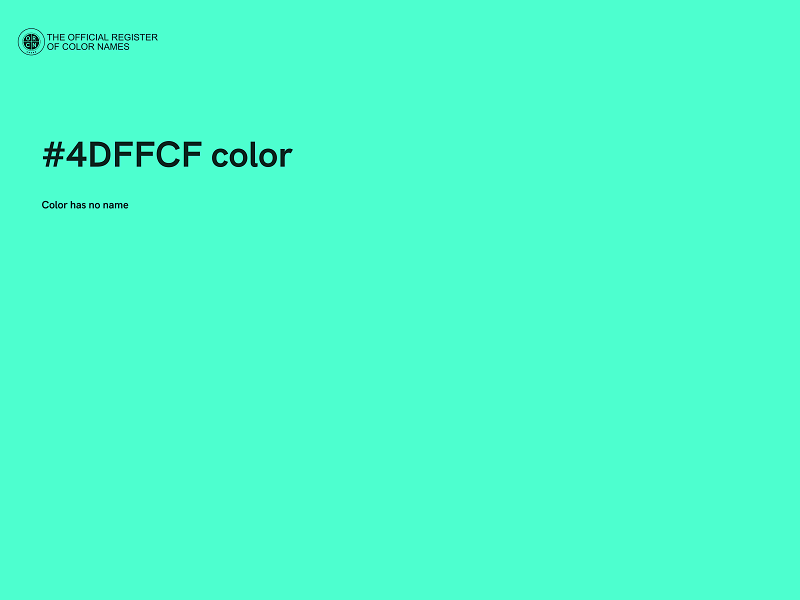 #4DFFCF color image