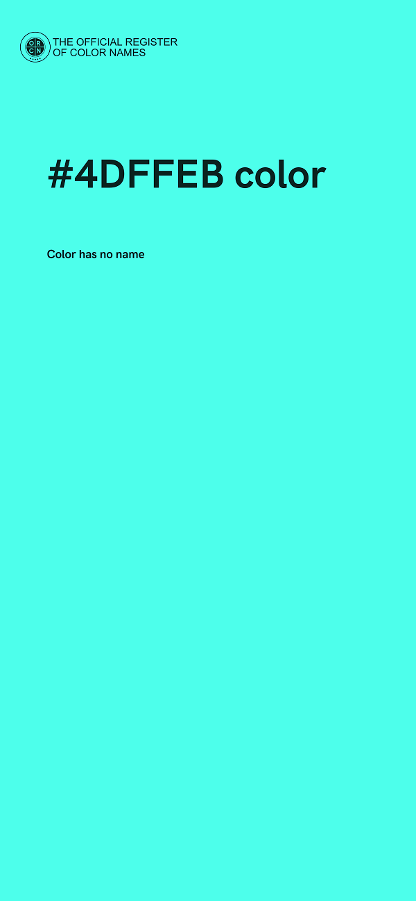 #4DFFEB color image