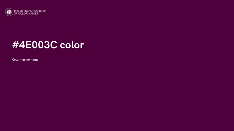 #4E003C color image