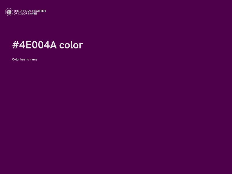 #4E004A color image