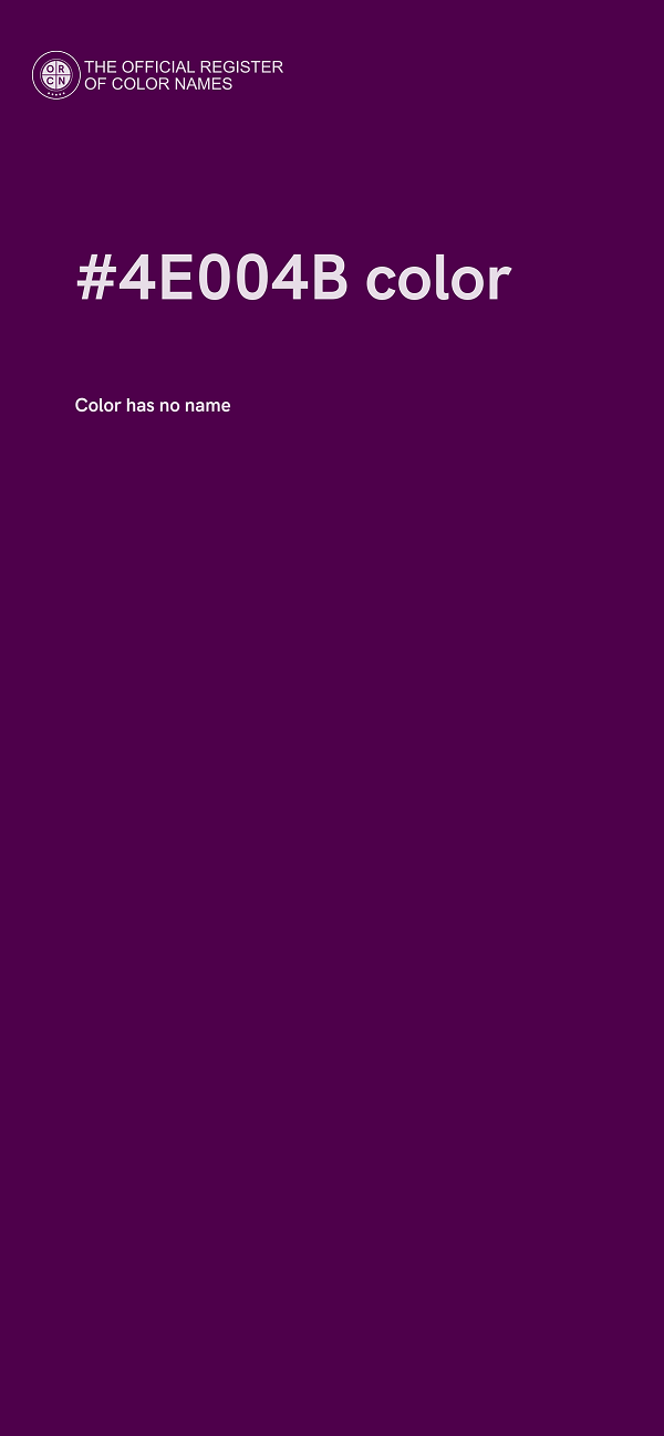 #4E004B color image