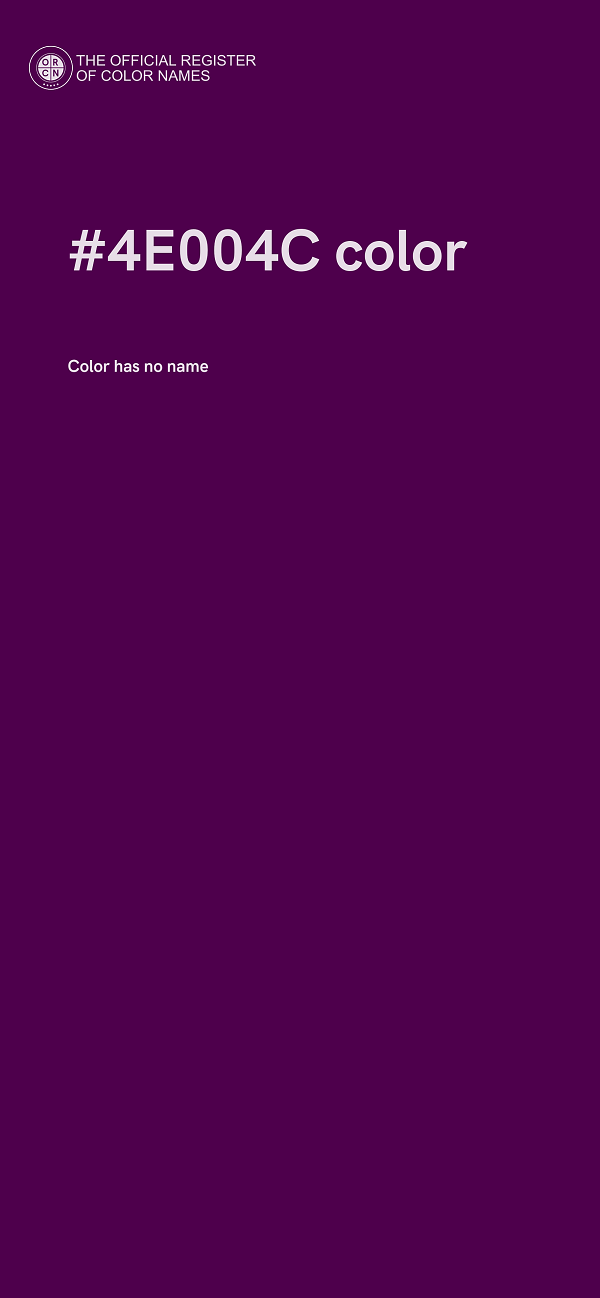 #4E004C color image