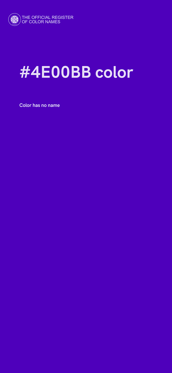 #4E00BB color image