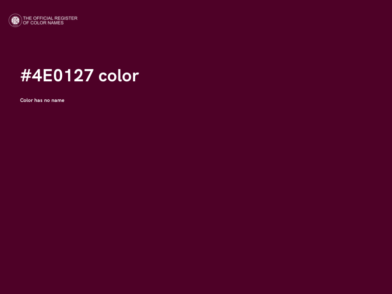 #4E0127 color image