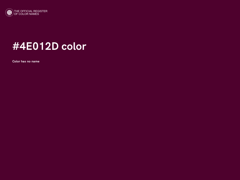 #4E012D color image