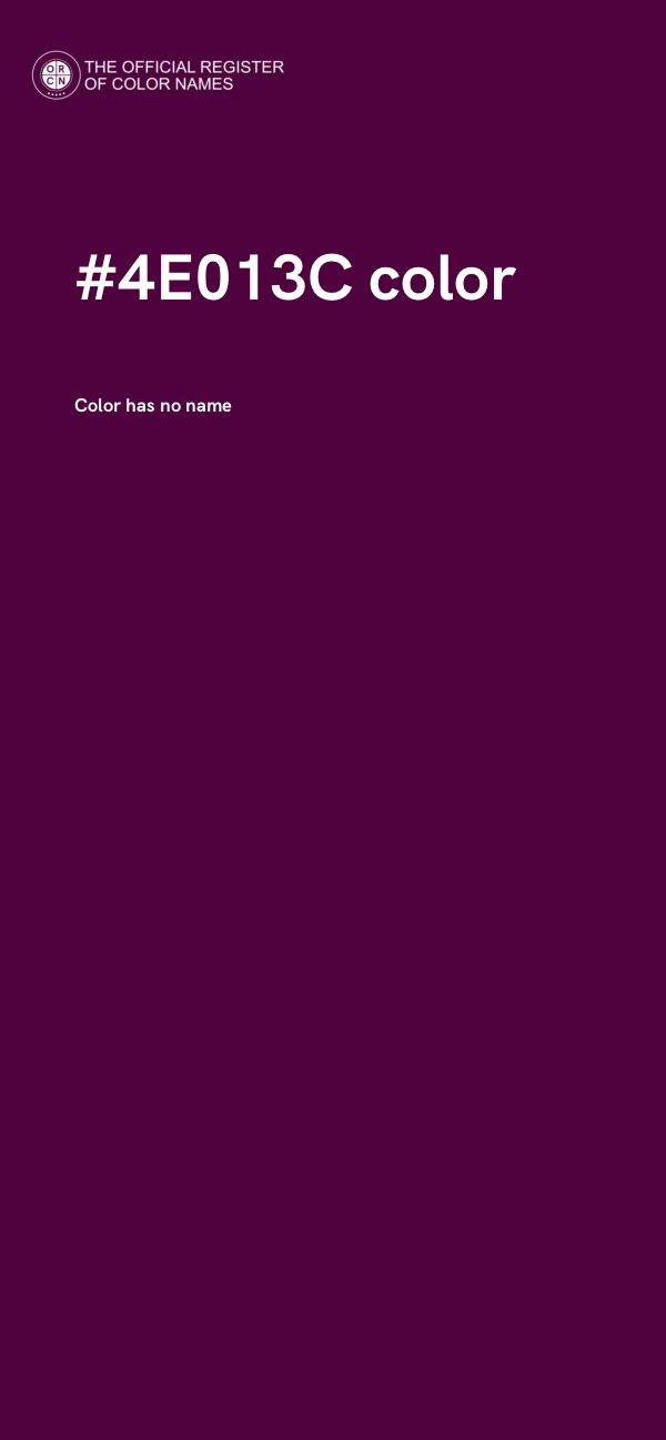 #4E013C color image