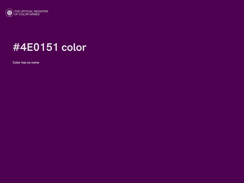 #4E0151 color image