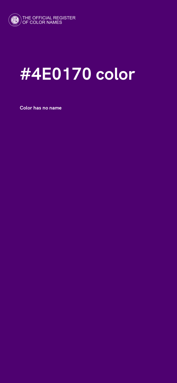 #4E0170 color image