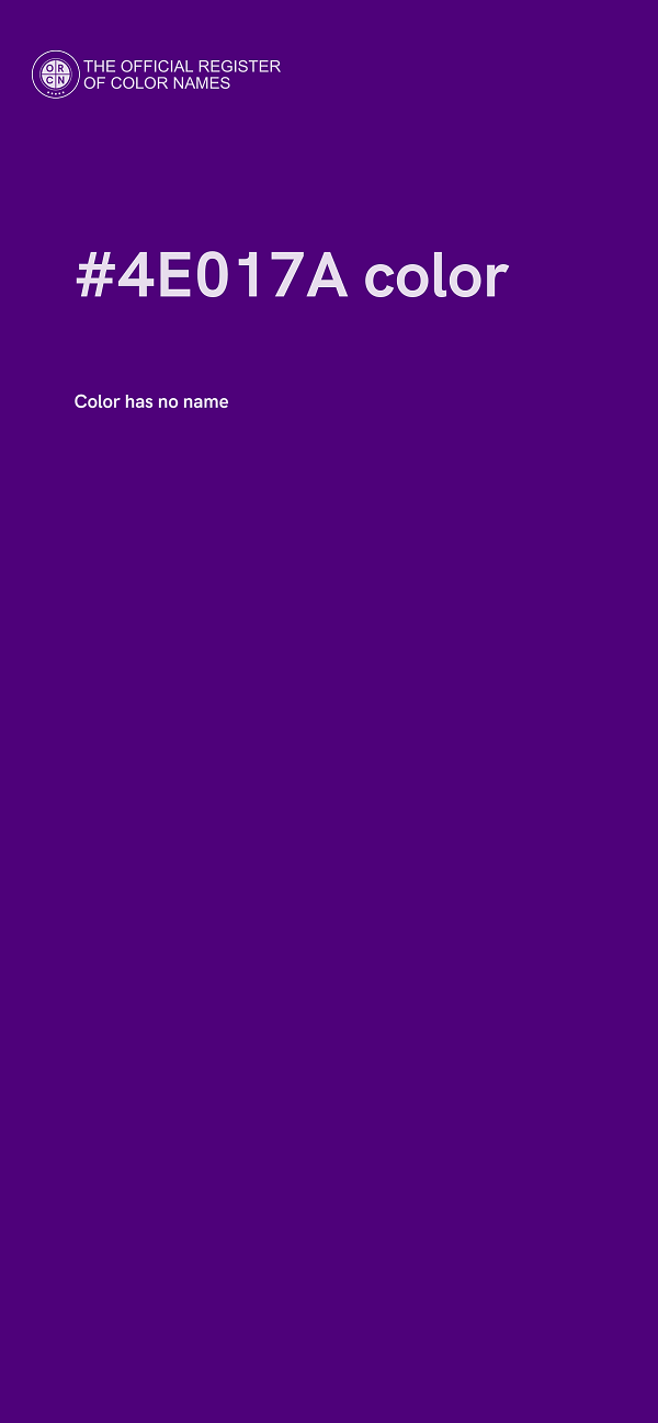 #4E017A color image