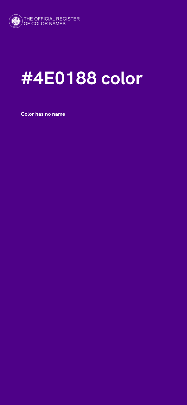 #4E0188 color image