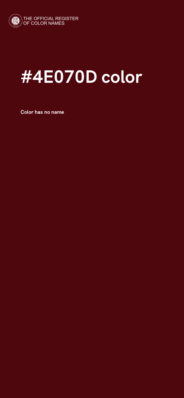 #4E070D color image