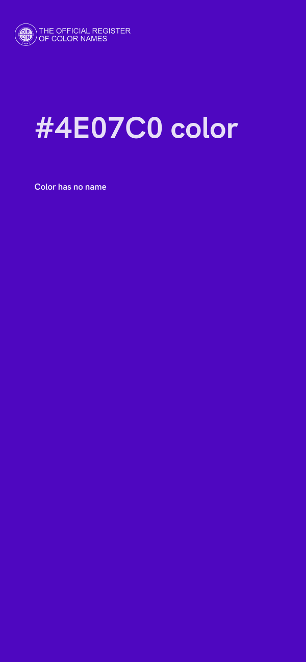 #4E07C0 color image
