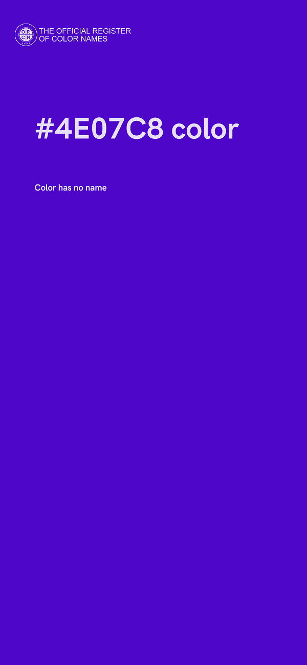 #4E07C8 color image