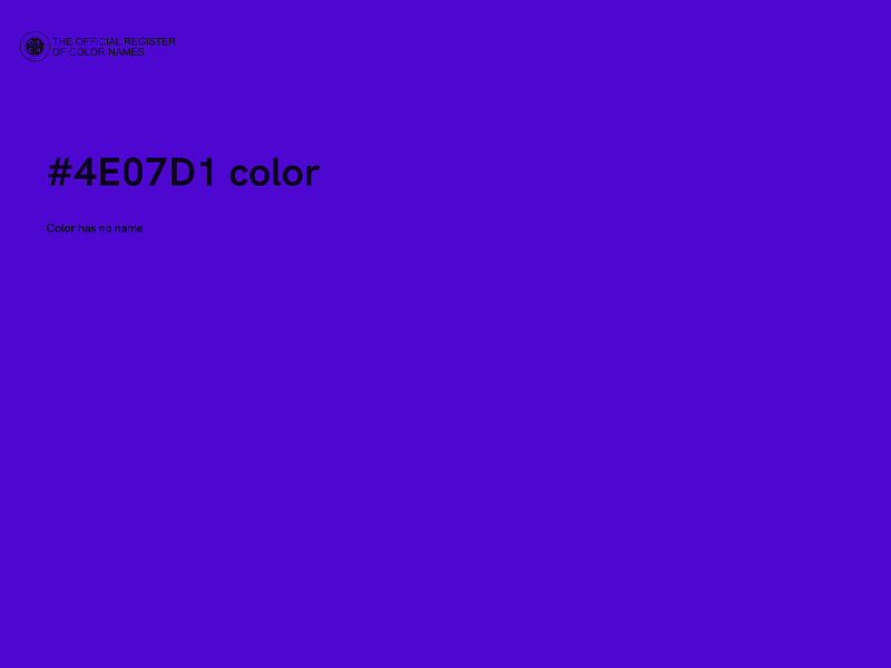 #4E07D1 color image