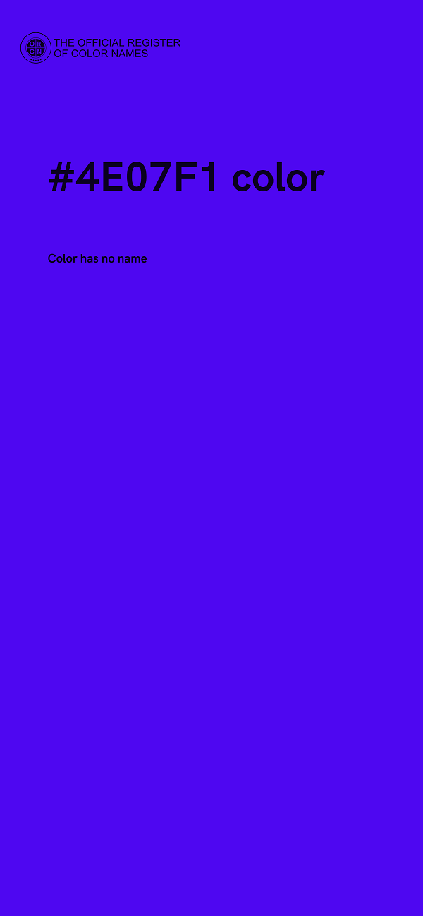 #4E07F1 color image