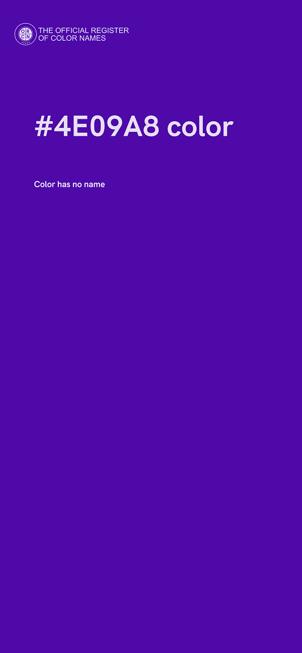 #4E09A8 color image