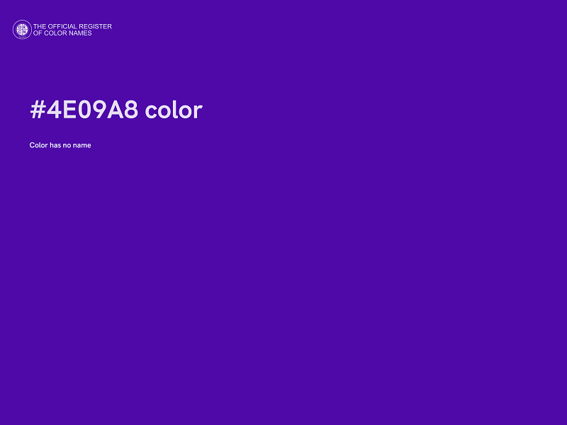 #4E09A8 color image