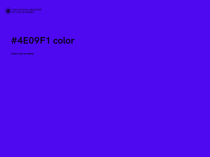 #4E09F1 color image