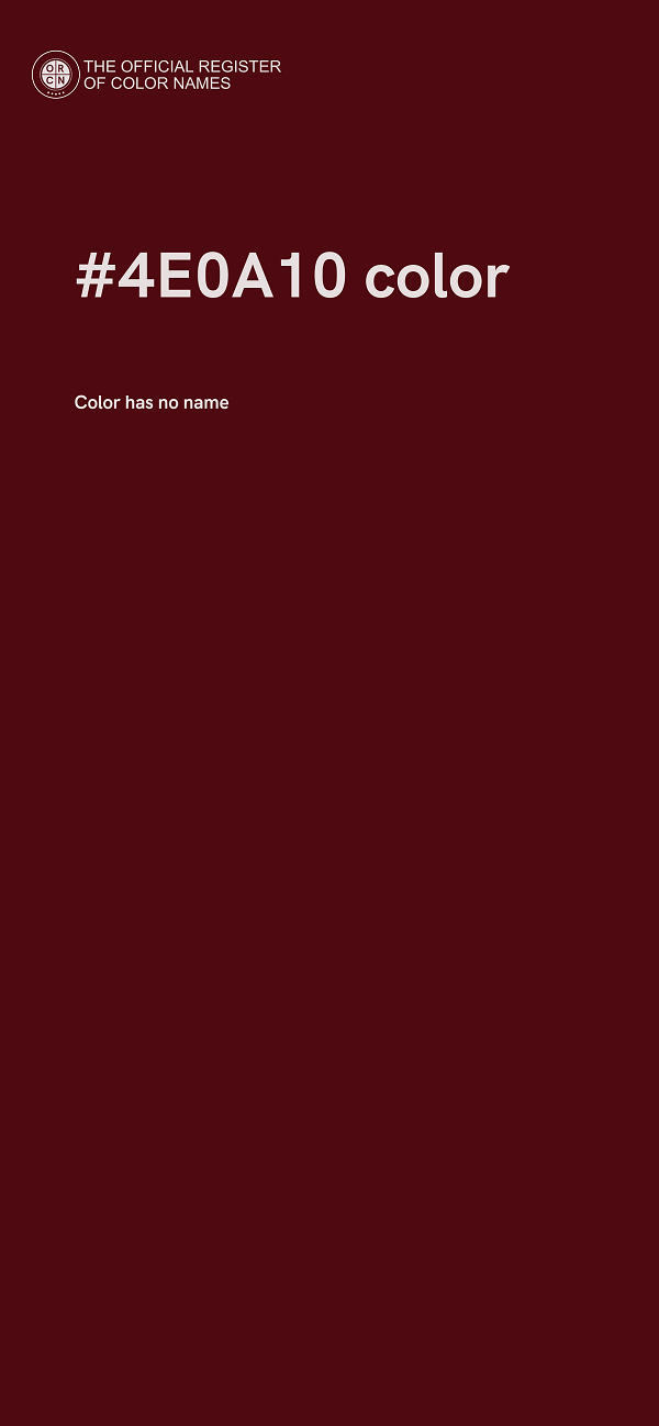 #4E0A10 color image