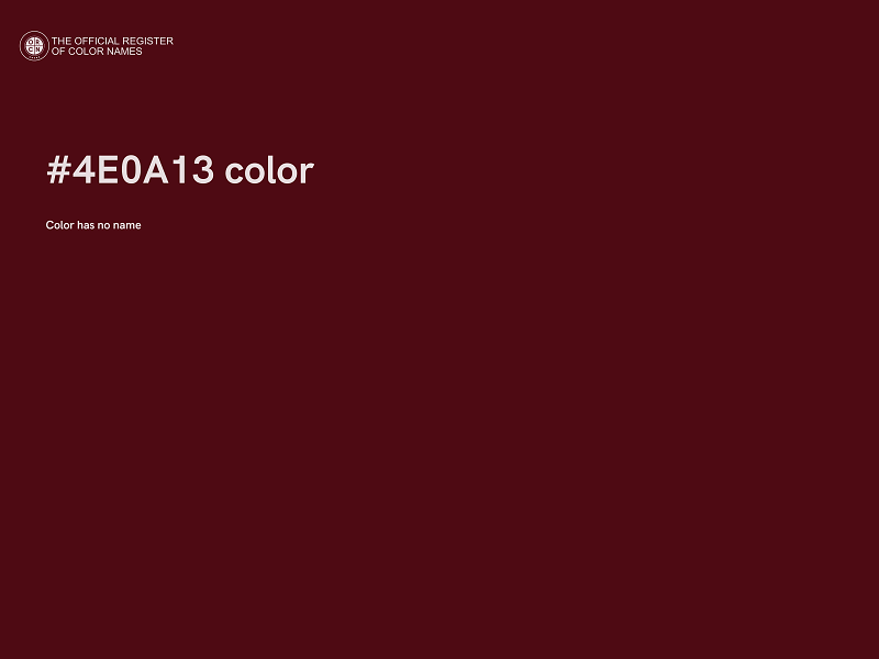 #4E0A13 color image