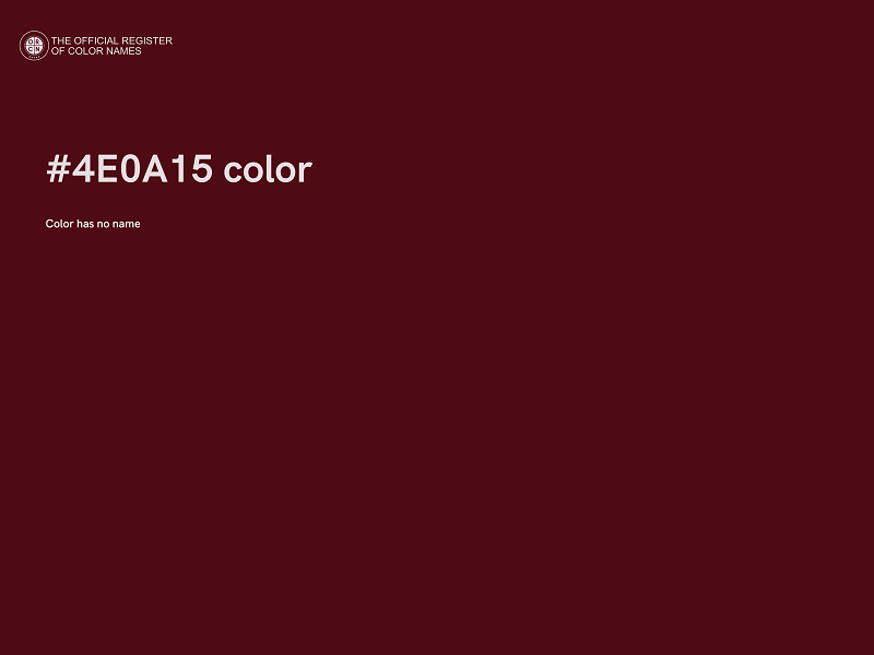 #4E0A15 color image