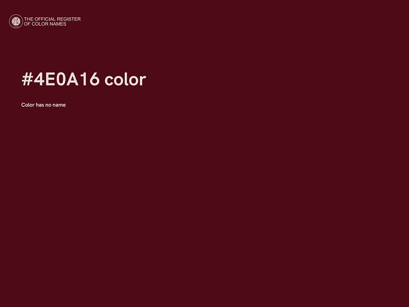 #4E0A16 color image
