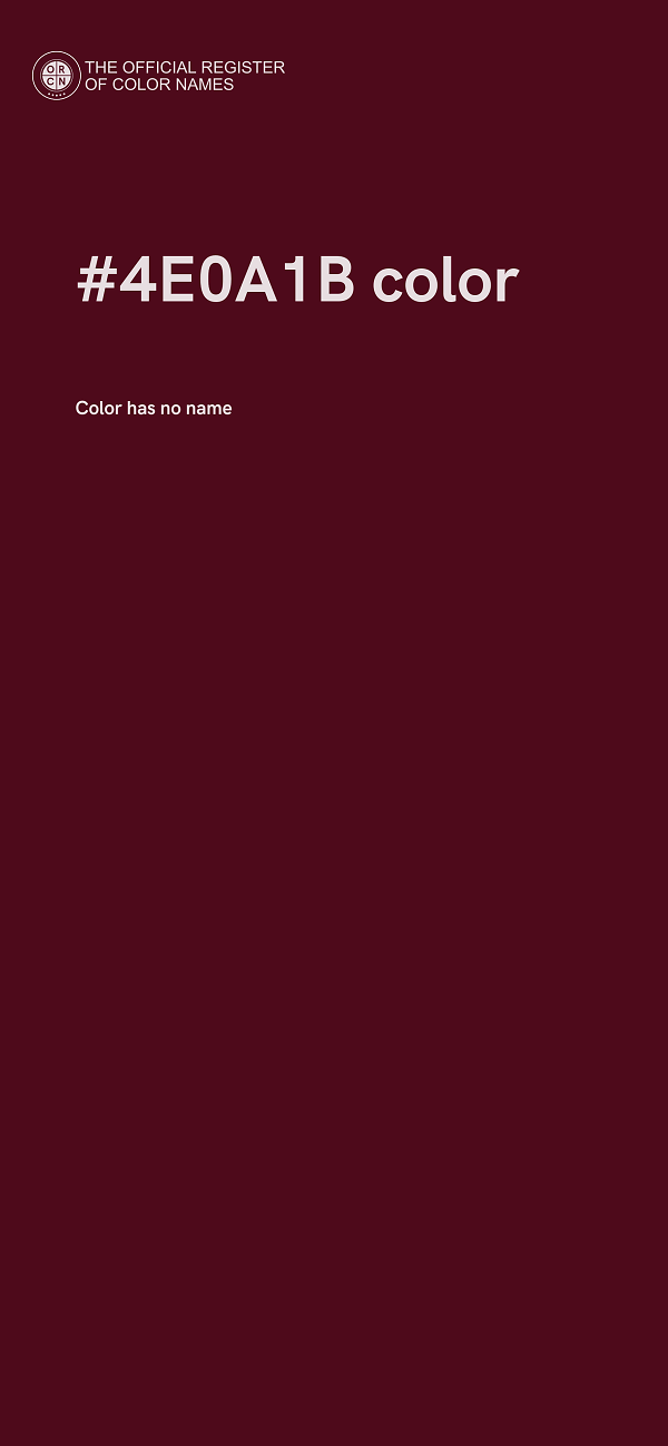 #4E0A1B color image
