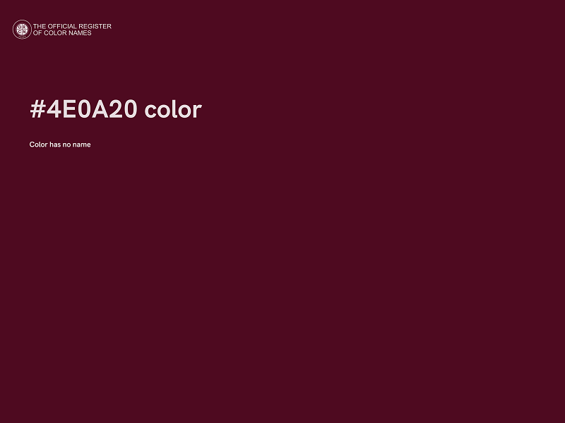 #4E0A20 color image