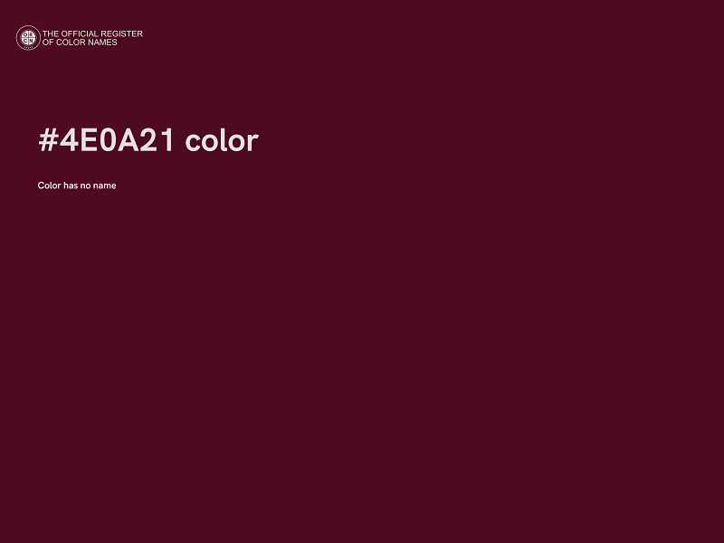 #4E0A21 color image