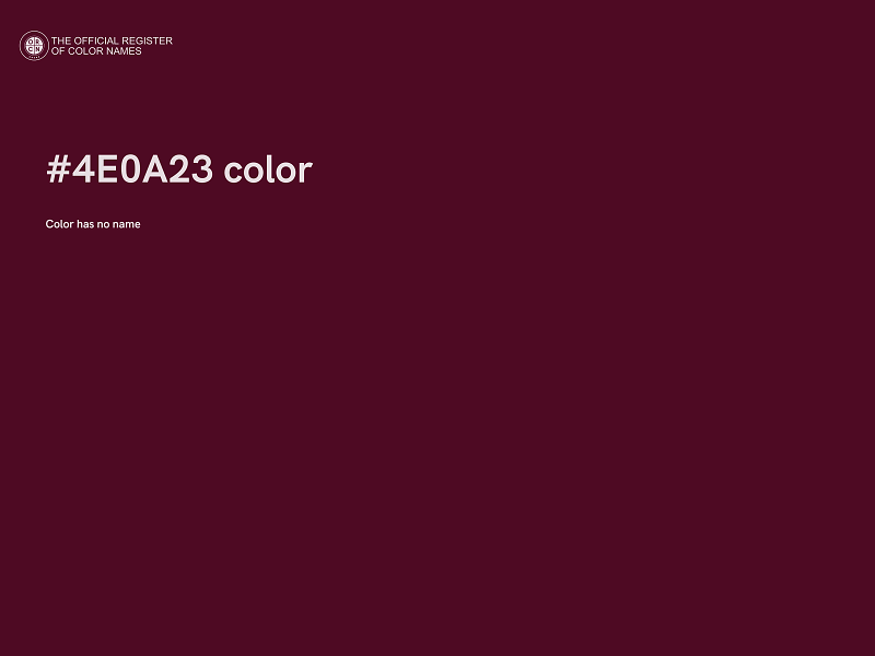 #4E0A23 color image