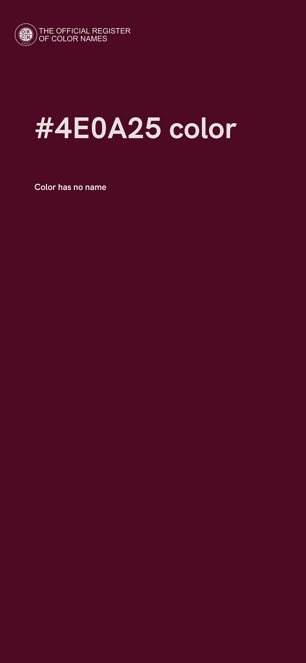 #4E0A25 color image