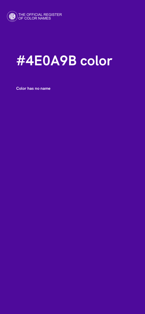 #4E0A9B color image