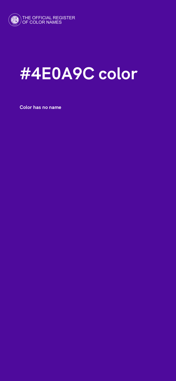 #4E0A9C color image