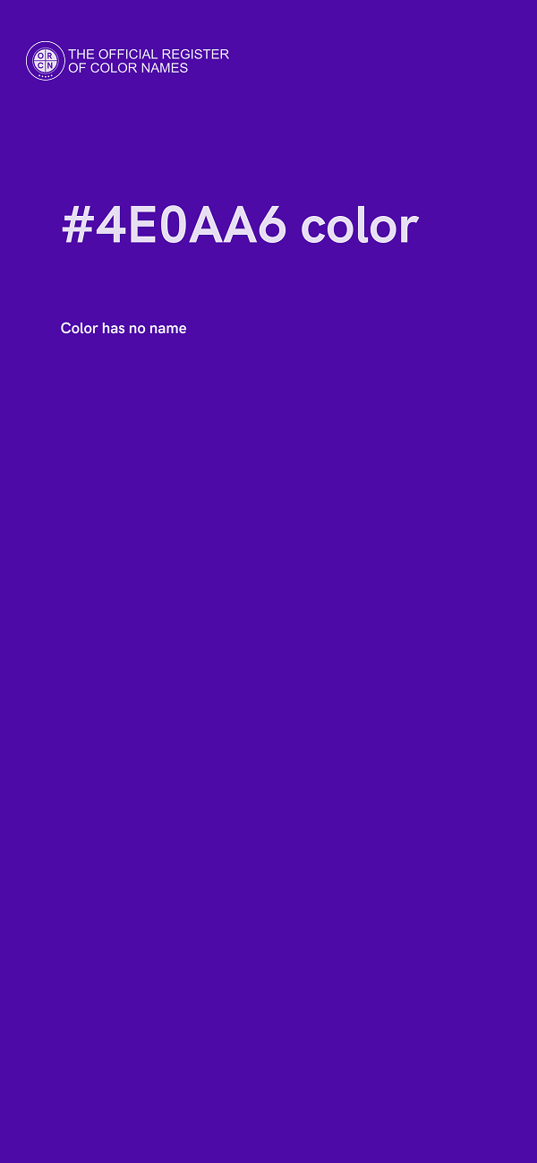 #4E0AA6 color image