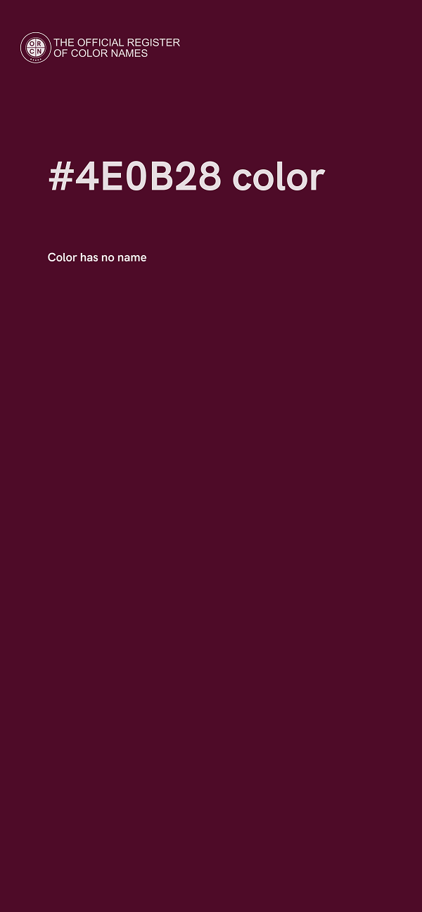 #4E0B28 color image