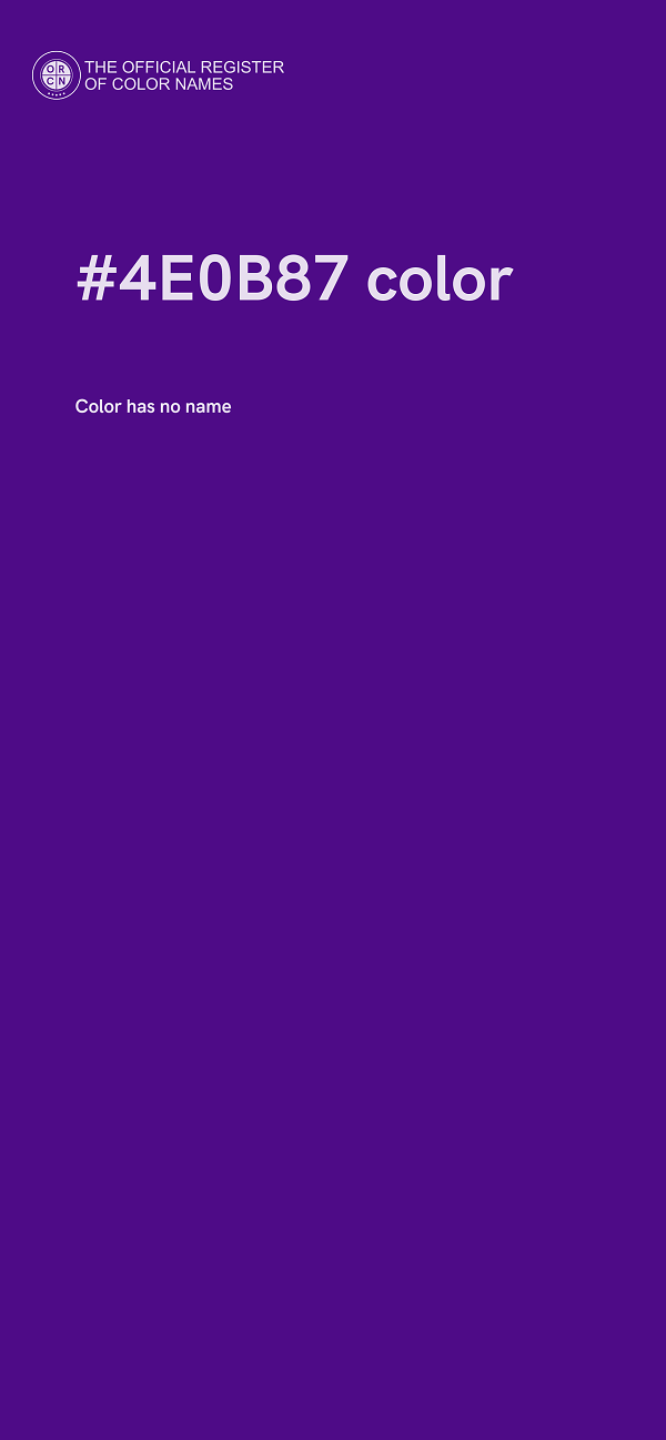 #4E0B87 color image