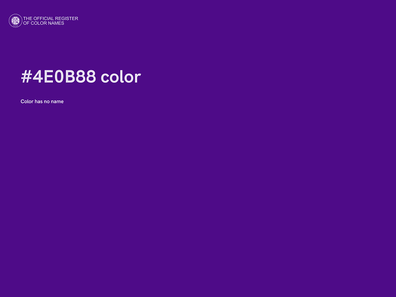 #4E0B88 color image