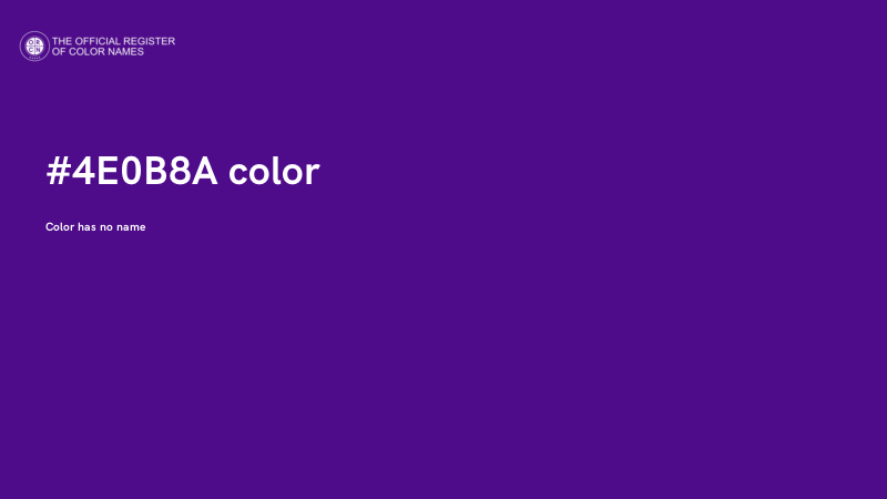 #4E0B8A color image