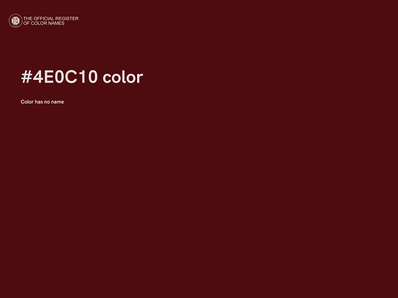 #4E0C10 color image