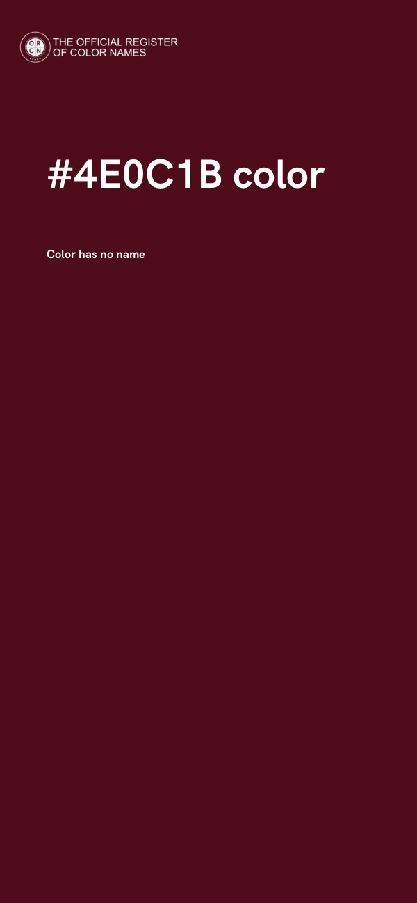 #4E0C1B color image