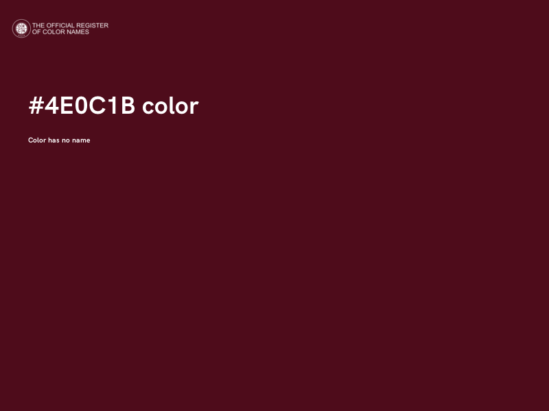#4E0C1B color image