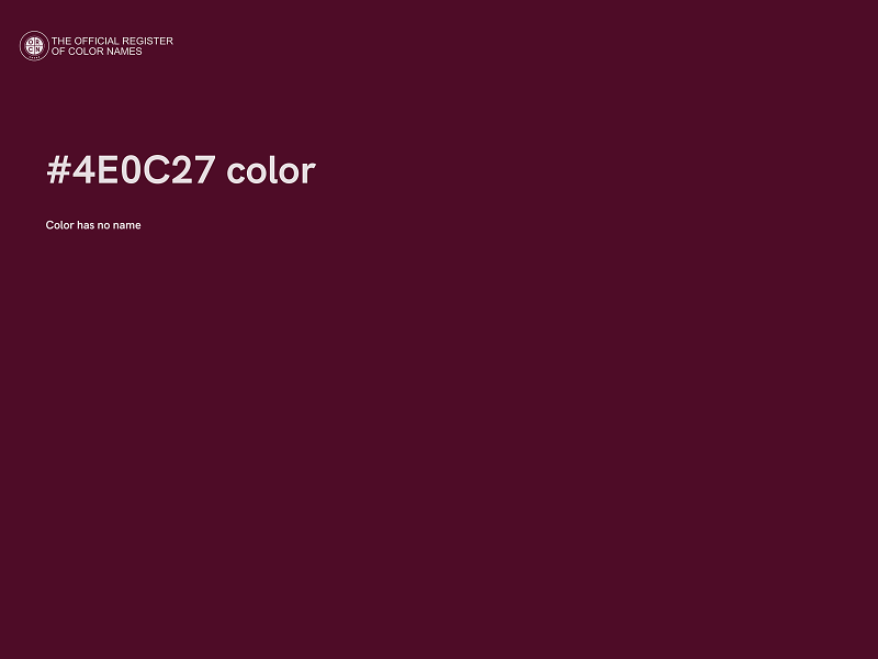 #4E0C27 color image