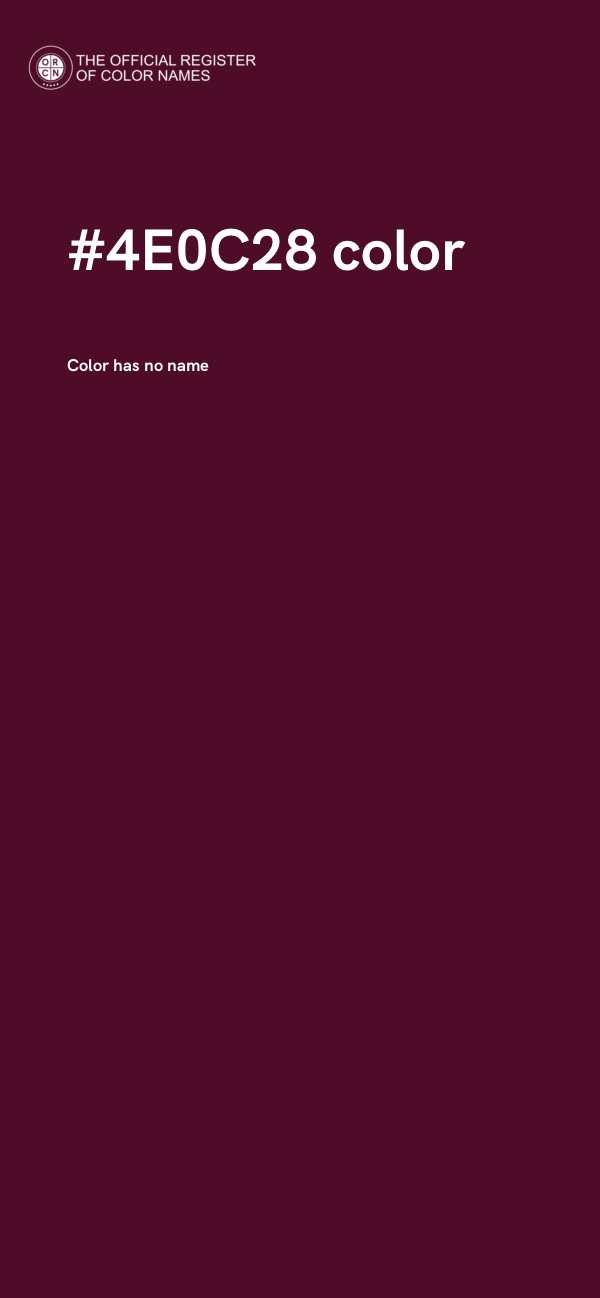 #4E0C28 color image