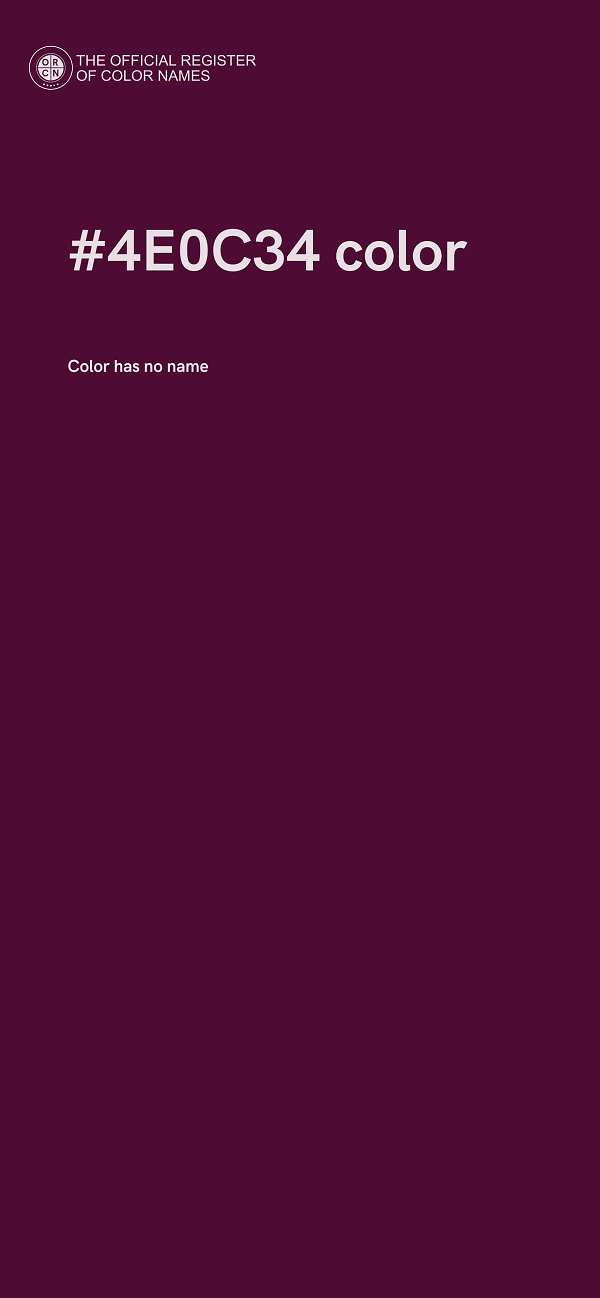 #4E0C34 color image