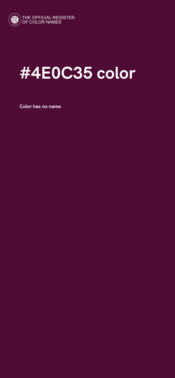 #4E0C35 color image
