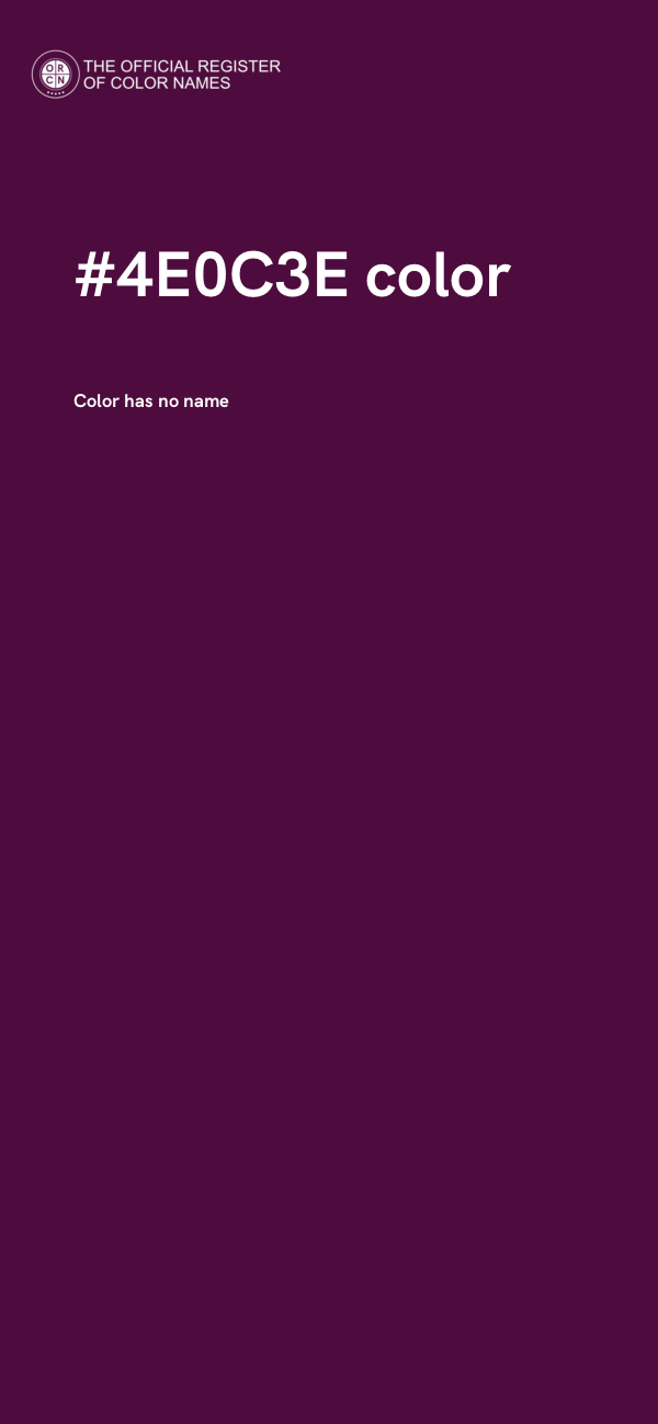 #4E0C3E color image